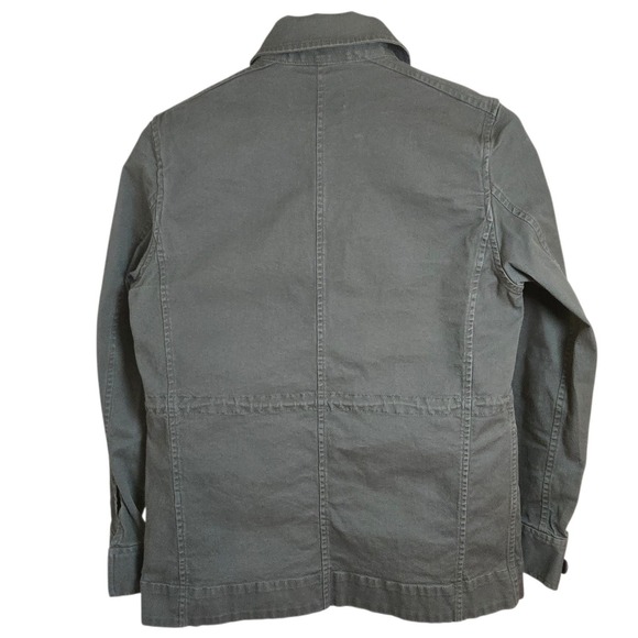 Tomas Maier Uniqlo Cotton Utility Jacket Women Drawstring Waist Olive XS